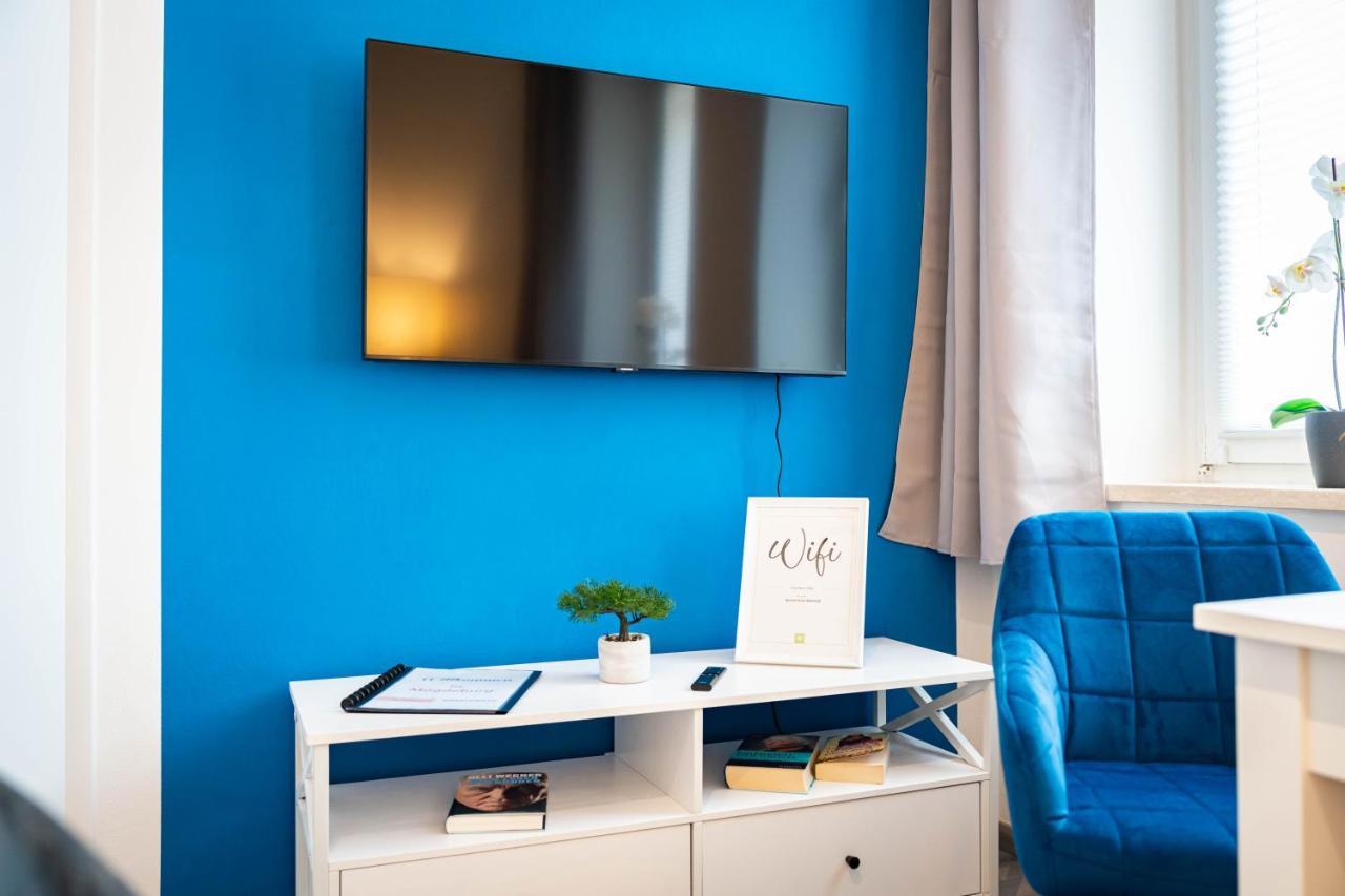 Apartmento Blue Magdeburg - Zentral - Wifi - Netflix Buitenkant foto